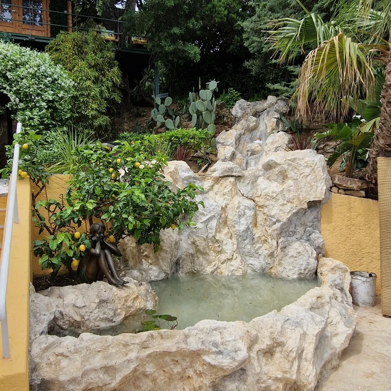 Cascada en roca decorativa de poliéster de alta resistencia