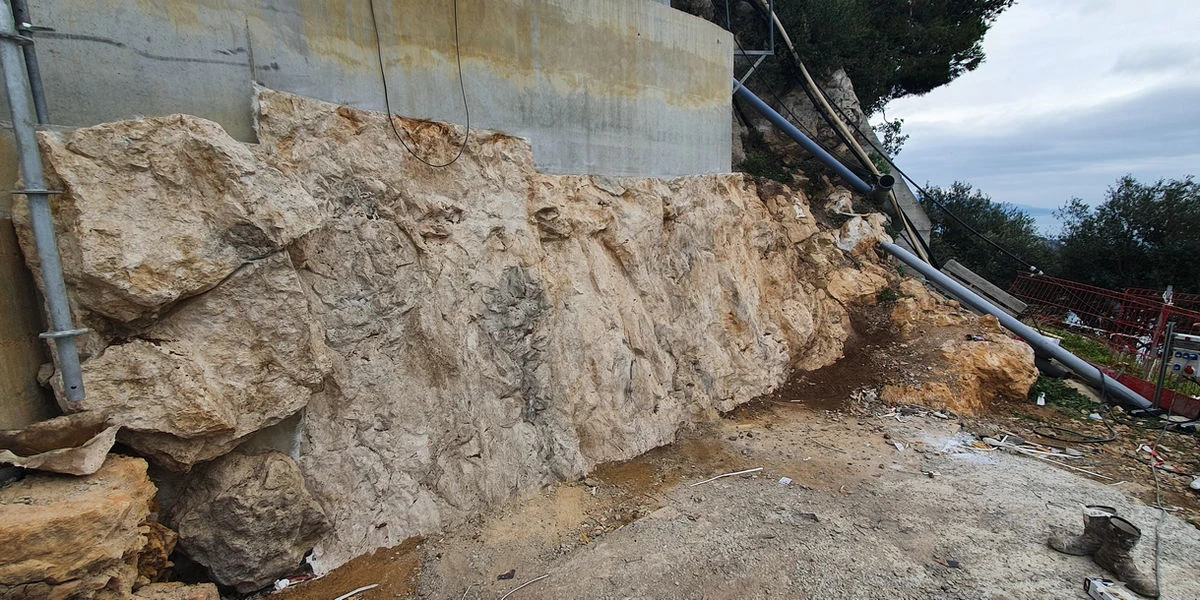 Polyester imitation rock wall cladding – Poly Rock Concept Nice